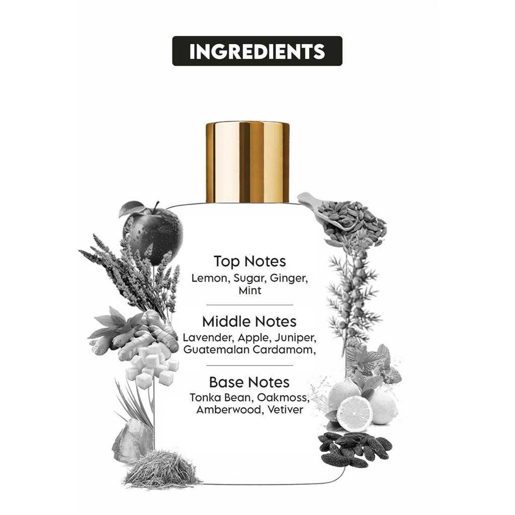 Clensta Luxury Founder Eau De Parfum 100ml EDP Perfume for Man Long Lasting with Tonka Bean, Oakmoss, Amberwood & Vetiver