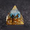 Naturstein Orgonit Pyramide Heilkristalle Energie Reiki Chakra Multiplikator Amethyst Meditation Glücksbringer Sammelstein Kunst