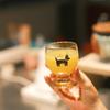 ZISIZ Cute Puppy Glass Tea Mug with Crystal Infuser