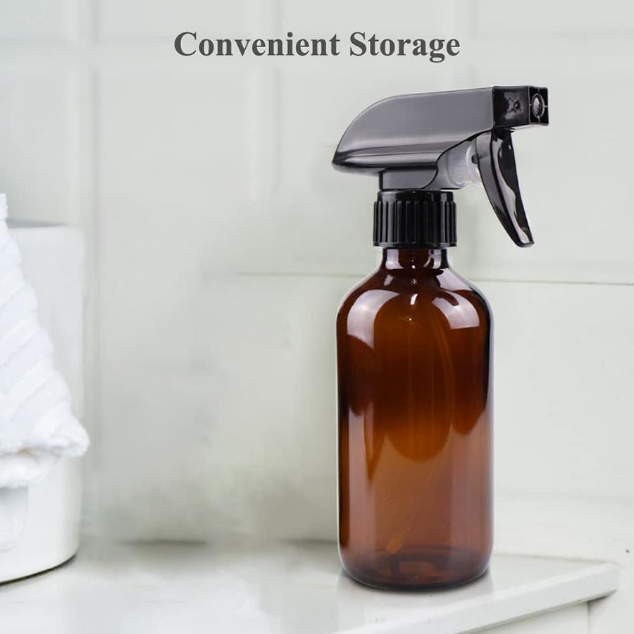 Bernsteinfarbene Plastik-Sprühflaschen, 16 oz Sprühflaschen Wiederbefüllbare Leere Sprühflasche mit Verstellbaren Düsen für Reinigungslösungen