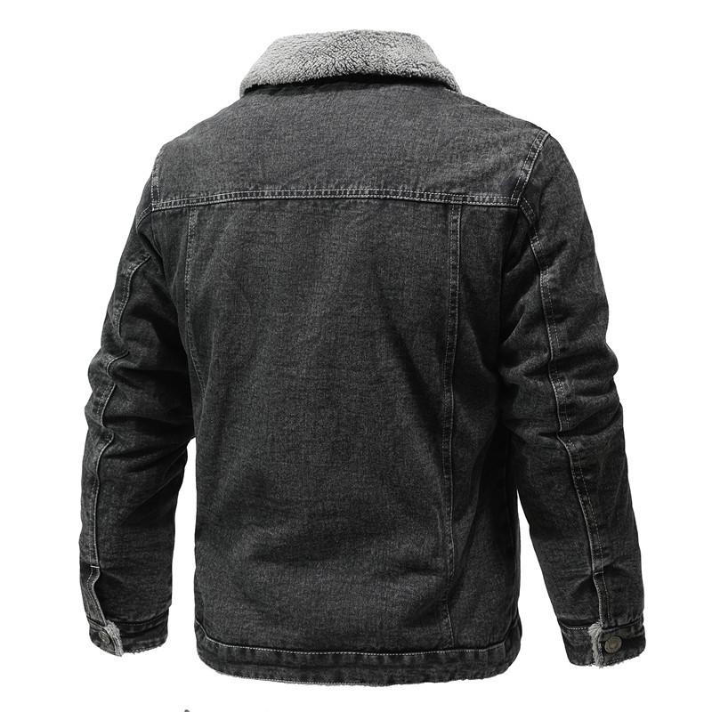 2025 Spring/Autumn Men's Fleece Cotton Workwear Casual Jacket