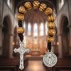 Artisanal Crafted Wooden Crosses Prayer Beads Faith Based Accessories For Christian Meditation And Spiritual Reflection