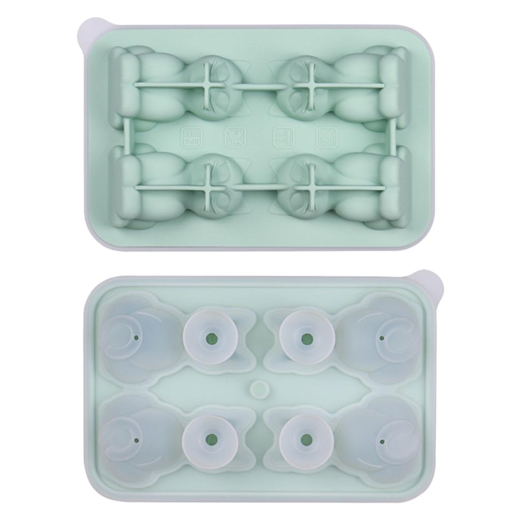 3D Silicone Mold With Funnel , Whiskey & Cocktail Ice Trays , Brandy, Fast ,Free, Easy Release Novelty Gift For Men