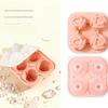 Food Grade Silicone Ice Mold with Tulips Design 4 Cavity Ice Cubes Tray Multipurpose Chocolate Dessert Crafting Mould