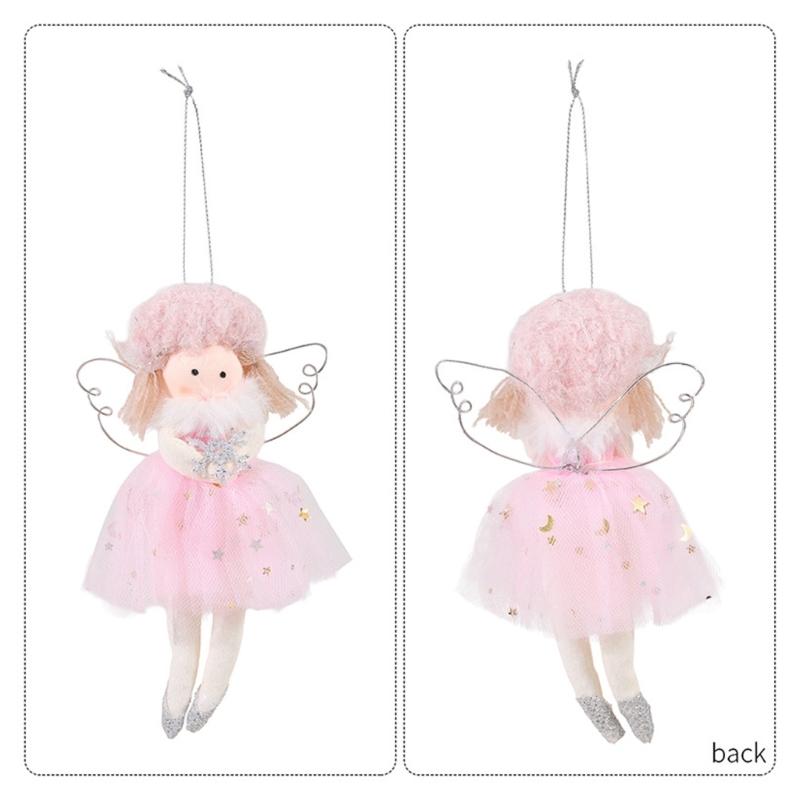 Stoffengel-Puppe Anhänger Schmuckstück Leichte Dekoration für Kinder Dekorative Weihnachtsbaum-Accessoires