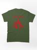 Fist Holding Fork and Fire Flame Classic Unisex T-Shirt