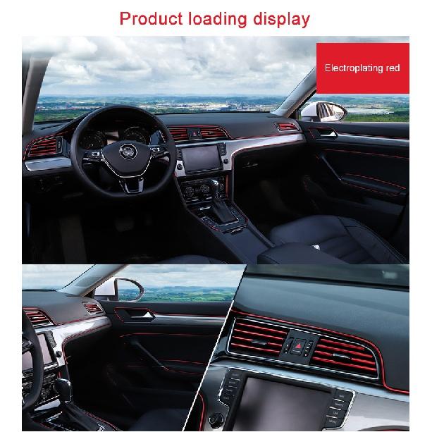 Car Moulding Decoration Flexible Strips 5M/1M Interior Auto Mouldings Car Cover Trim Dashboard Door Edgein Car-styling