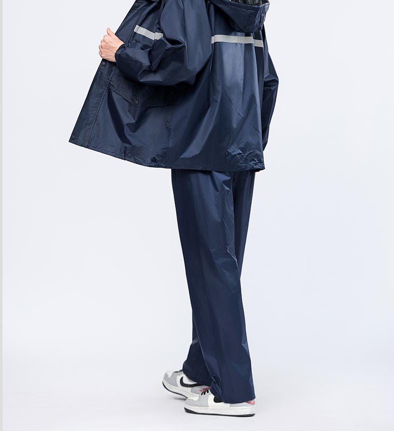 Men's Full-Body Electric Vehicle Raincoat Set - Waterproof, Split-Type Riding Gear