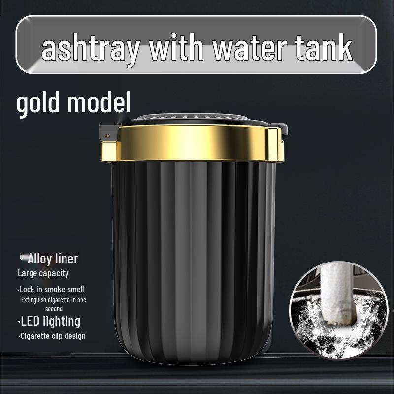 High-End Car Ashtray with Lid - Anti-Ash, Creative Interior Design