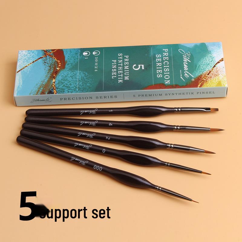 One Stroke Music Black Triangle Handle Brush Set for Watercolor, Gouache, and Acrylic Painting