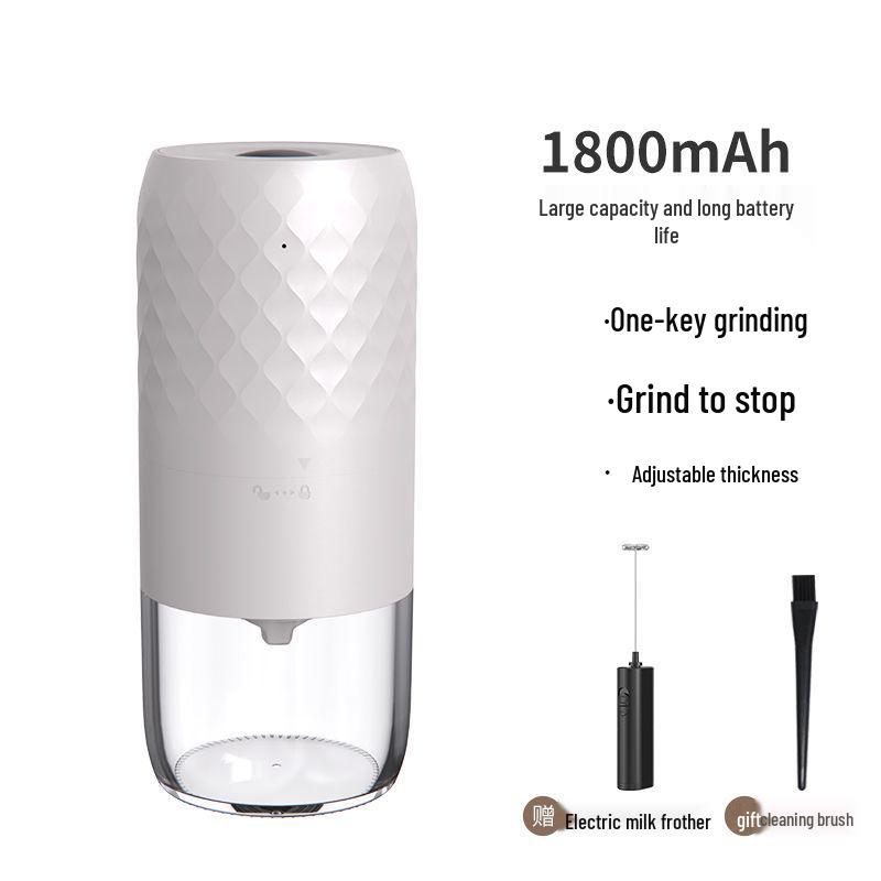 Compact Hand-Cranked & Automatic Coffee Bean Grinder for Home Use