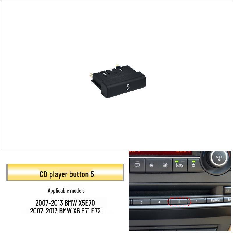 Buton audio compatibil pentru BMW X5/X6 E70/E71 Reglare volum player CD
