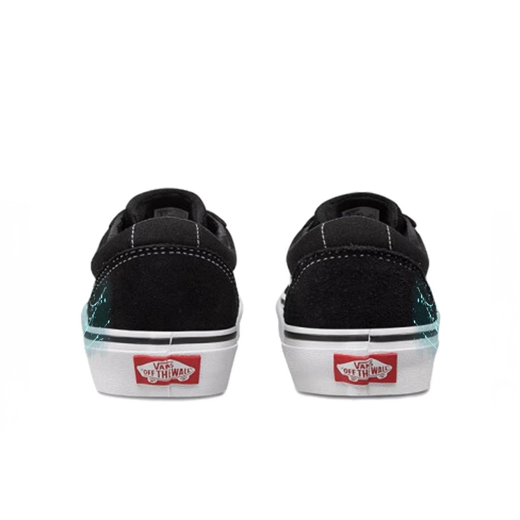 Vans Ward Slip Resistant Abrasion Resistant Low top Skateboard Shoes Unisex Black Blue VN0A36EMC4R(Team613-)