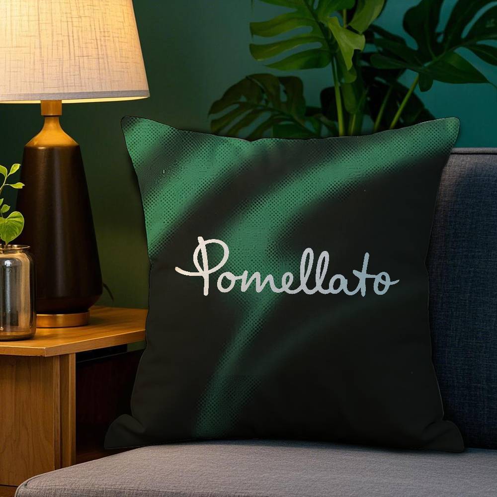 P-Pomellato-O Pillow Case Anti-dustmite Pillowcase Invisible Zipper Silky Short Plush Sofa Cushion Cover