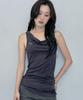 ZIZEMUSEUM Cowl Drape Two-Way Top (Charcoal)