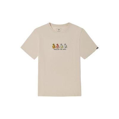 Vans Colorful Rabbit Print American Vintage Crew Neck Short Sleeve T-Shirt SS22 Unisex T-Shirt Oatmeal VN0A7PYP2N1