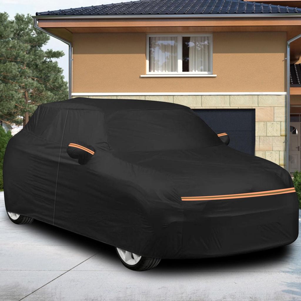 Tusamika Car Cover for Toyota Crown Crossover Car Cover Body Cover Fleece Lining Thick Yellow Sand Protection Waterproof Dustproof Radiation UV