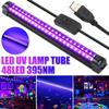 10W UV LED Black Light Tube, Blacklight Bulb for Halloween Parties, UV Art Poster Lighting, Bedroom Glow Atmosphere Lamp