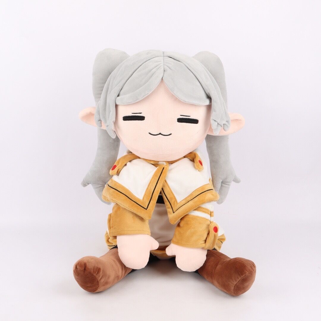 75cm Frieren Plush At The Funeral Elf Frieren Plush Cotton Plush-Filled Figure Kawaii Figures Animation Merchandise Home Decoration Crafts