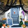 1/2pcs Halloween Gauze Cloth Decoration Black Scary Spooky Halloween Gauze Fabric Cloth Home Decor Indoor Outdoor Creepy Cloth