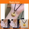 Popular Black Lucky Fat Pendant Necklace For Women Stylish And High-end Geometric Design Alloy Material