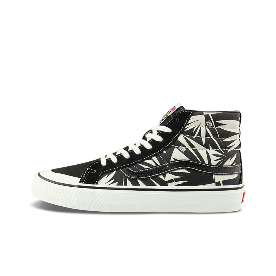 Vans Sk8 Slip Resistant Durable High Top Skate Shoes Unisex Sneakers White Blue VN0A4VHE9Z9