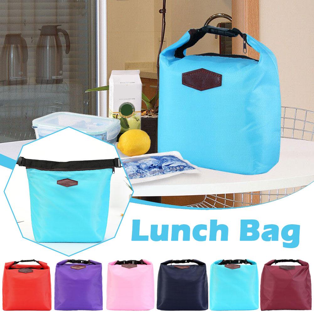 Fashion Portable Thermal Insulated Lunch Bag Cooler For Women Insulation Tote Lunchbox Picnic B L7E5
