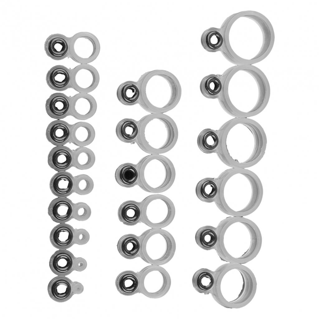 Fishing Rod Guide Wire Ceramic Ring Repair Kit for Boat and Rock Fishing