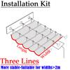 Width 2.5m~3m Outdoor Retractable Sun Shade Sail UV Block Sun Shade Net Patio Pergola Telescopic Wave Shading Canopy with Parts