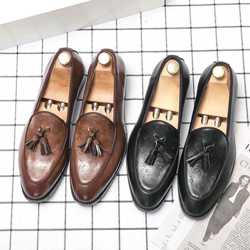 Fashion Leather Shoes Casual Business Shoes for Men Dress Tenis De Hombre Moccasins Mokasin Tenis Caballero Designer sneakers