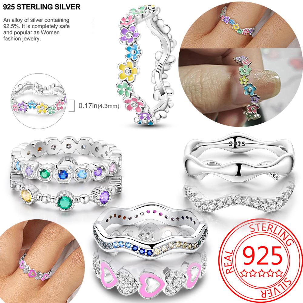 

Красивое кольцо из стерлингового серебра с цветным маслом и цветком для женщин, изысканные ювелирные аксессуары для полевых игр