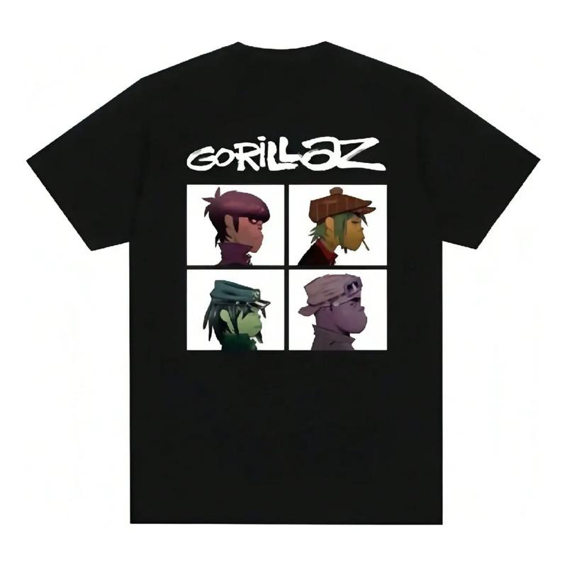 Camiseta Con Estampado Punk Rock De Gorillas De Music Band, S