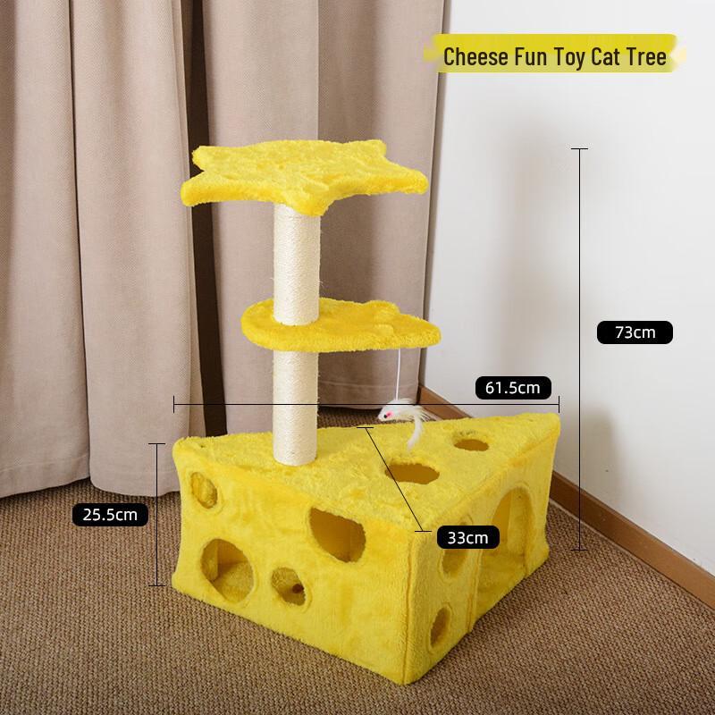 Oujie Wang Cheese Cat Tree & Scratching Post