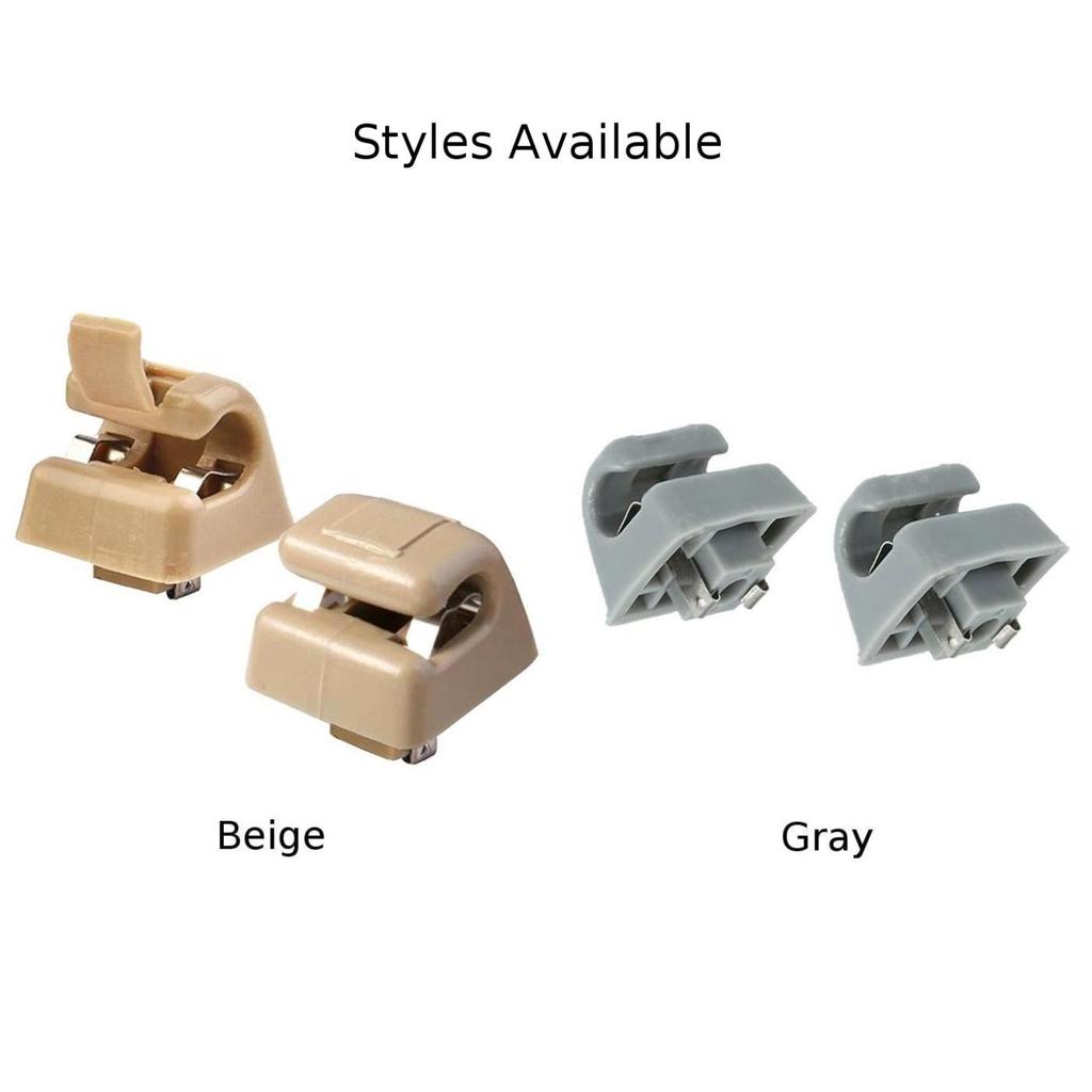 Beige, 2x Sonnenblenden-Clips für W201 190 Klasse 1982-1993