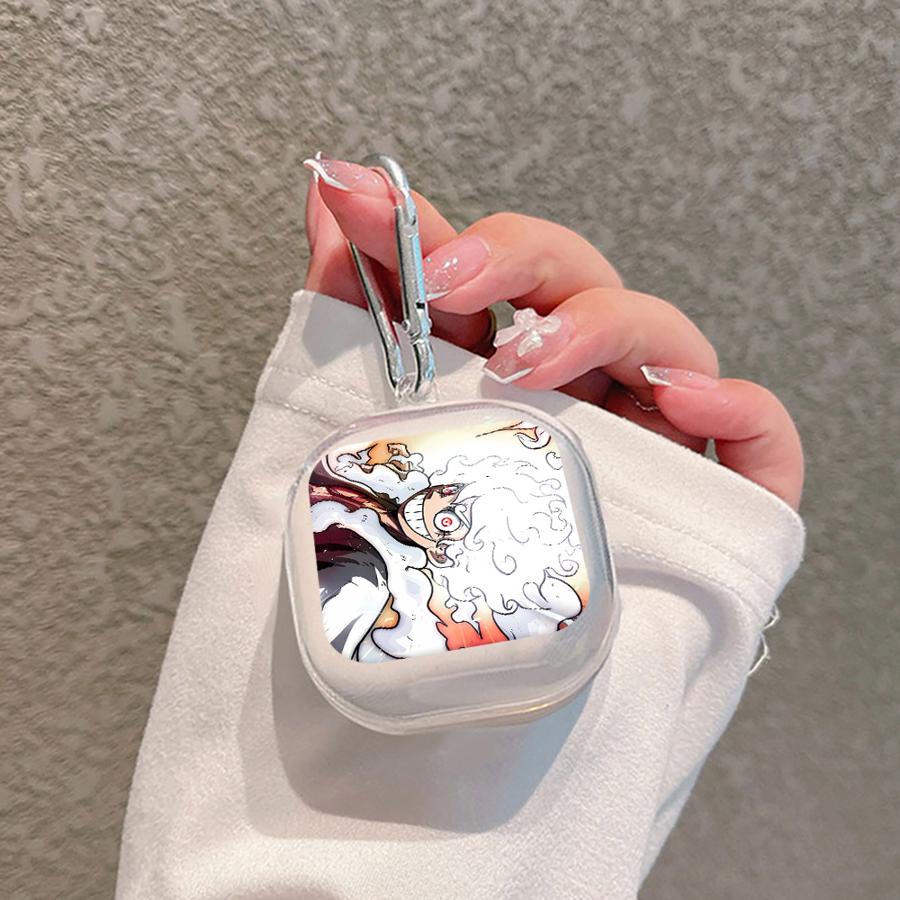 ONE PIECE Luffy Hülle Für Samsung Galaxy Buds 3 FE 4Pro 2Pro 2 3Pro Live 4 Pro Klare Kopfhörerhüllen Abdeckung Mit Haken