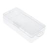 Plastic Storage Box Rectangular Transparent Digital Electronic Accessories Fall Resistant Box with Flip Cover