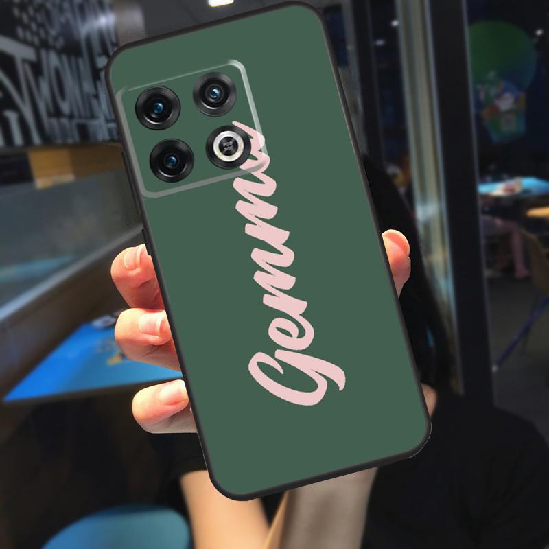 Custom Name Personlized Signature Funda For Oneplus 8T 10T 9R 9RT Ace 8 9 10 Pro Case For Oneplus Nord 2T N10 N20 CE 2 Lite