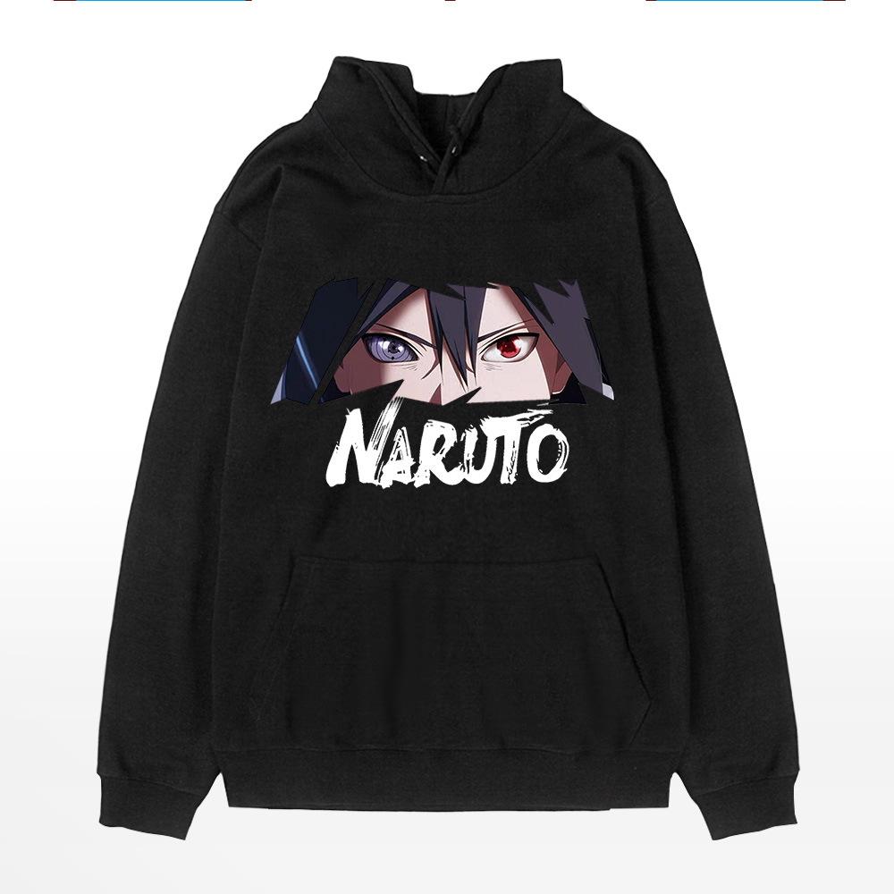 Naruto long-sleeved hooded sweater autumn and winter cartoon anime Sasuke Uchiba ferret trendy student jacket S