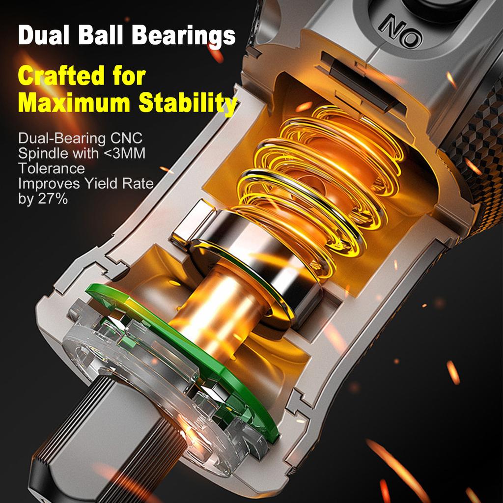 Mini Cordless Engraving Tool, 8 Speed Digital Display Electric Tool Kit with 27 Accessories, 4.2V Power Tool Set for