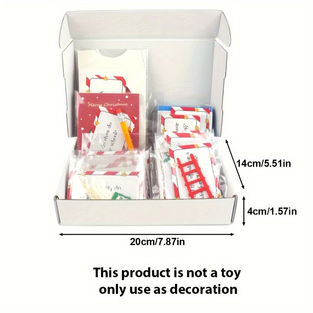 24-Day Elf Arrival Kit,Christmas Countdown Kit with Jokes and Surprises, Elf Set 24 Days of Christmas - Festive Home Decorations