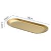 Stainless Steel Oval Serving Tray Towel Storage Dish Plate Fruit Dessert Sushi Snack Serving Dishes Gold Trinket Display Trays