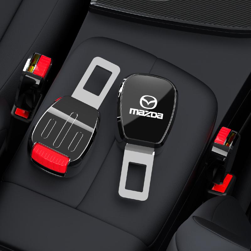 Car Seat Belt Clip Extender Customization Emblem Accessories For Mazda 3 6 CX5 2 CX3 CX9 MX5 RX8 Axela Demio Atenza MS GJI GH