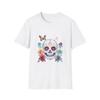 Day of the Dead Skull T-Shirt, Floral Graphic Tee, Unisex Softstyle