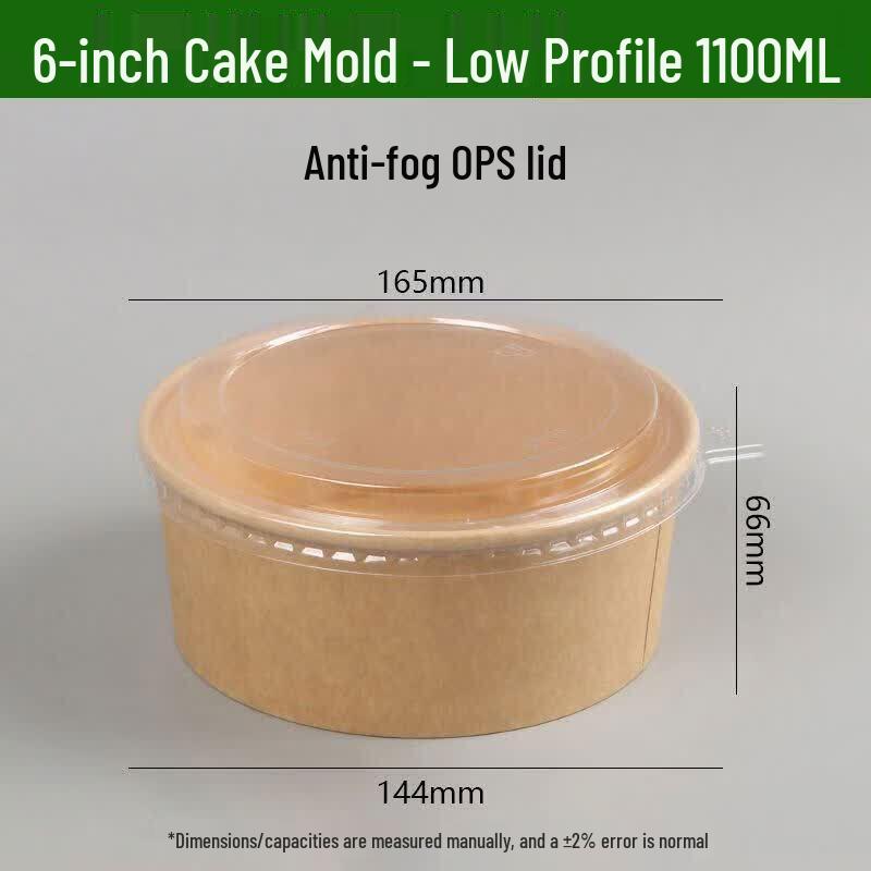 Disposable Oven-Safe Chiffon Cake Paper Molds