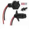 Drag Motor Plug 12V-24V 8/10 Gauge 2 Wire Trolling Motor Universal Boat Motor Quick Connection Socket