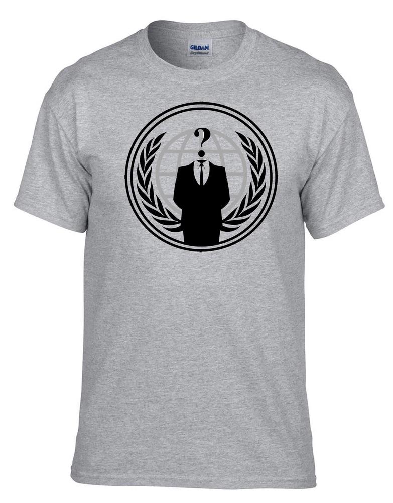 Anonymous Emblem Logo Gray Kids Tshirt 006szkids S