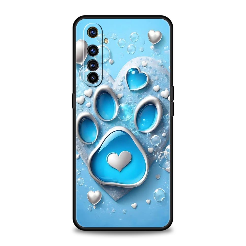 Og Paw Print Aesthetics Case For Realme C67 C63 C55 C53 C35 C25 C21 GT 2 3 5 6 10 11 12 13 Pro Plus 5G Soft TPU Phone Cover Bags