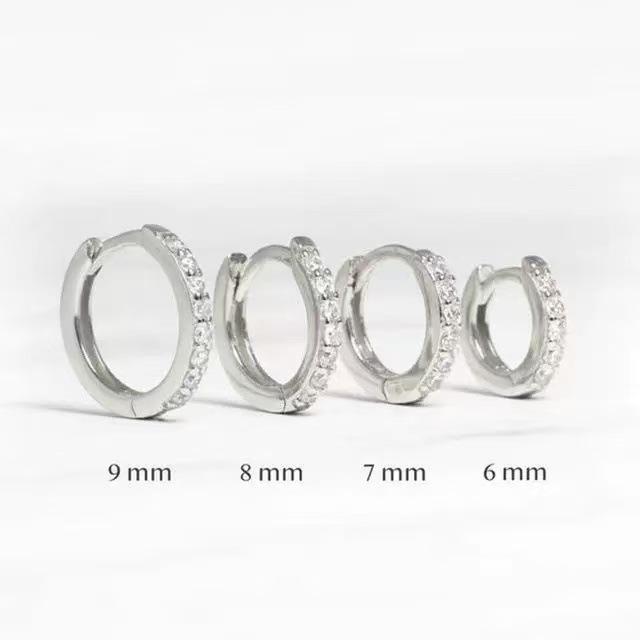 Luxury Zircon Diamond-Studded Circle Hoop Earrings
