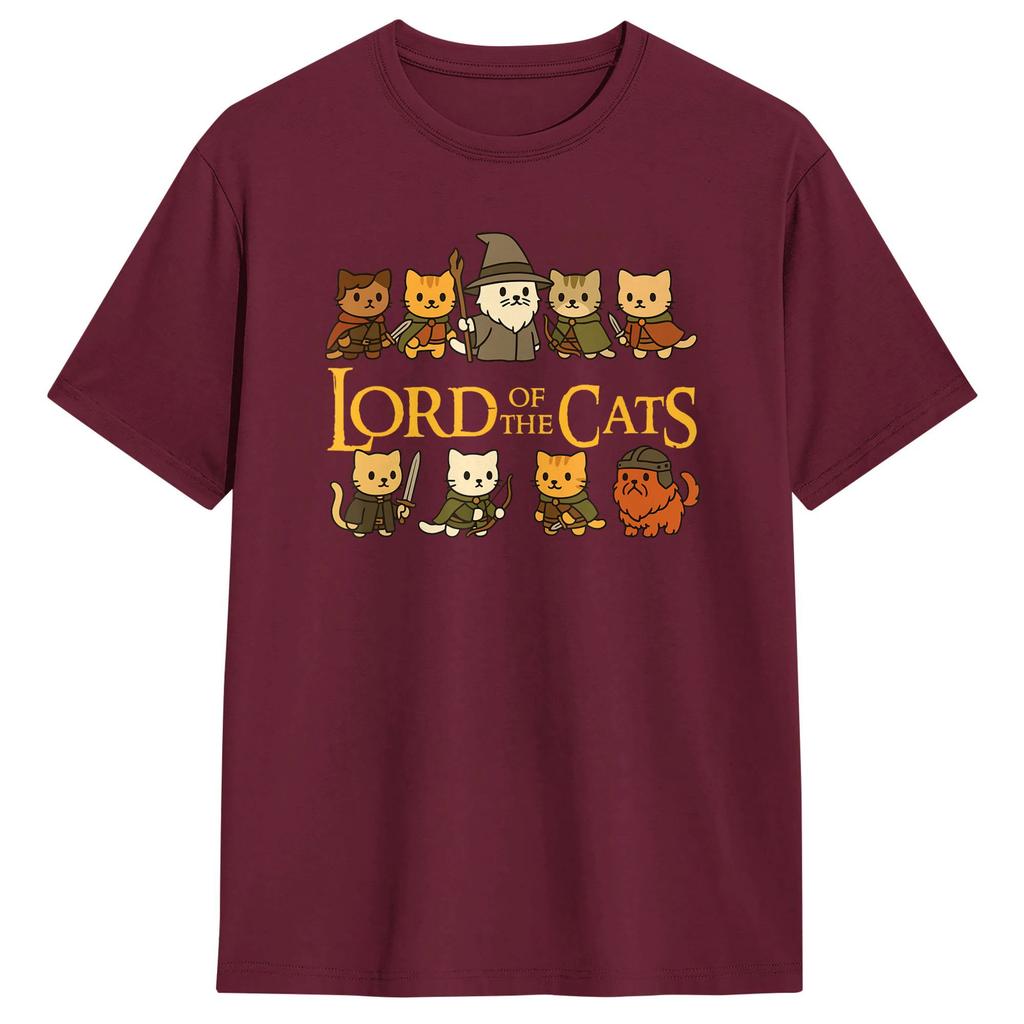 Casual TShirt Summer Lord of The Cats Hip Hop TShirts  Cotton Tshirt for Man Aesthetic Cheap Print Short Sleeve Top Tees