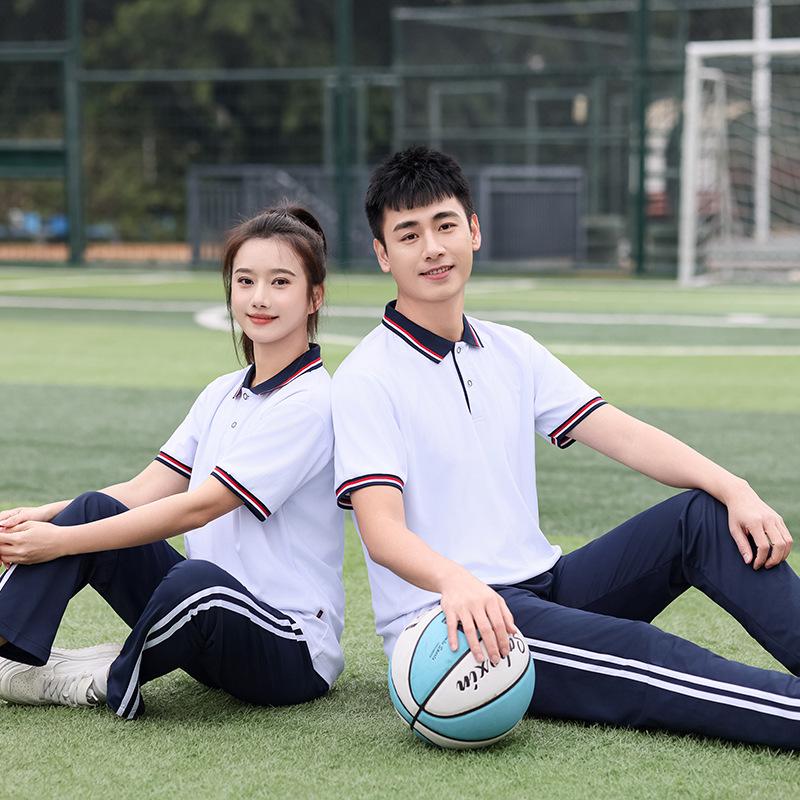 Spring & Autumn Academic Style Long-Sleeved Uniform Sports Suit for Middle School Students